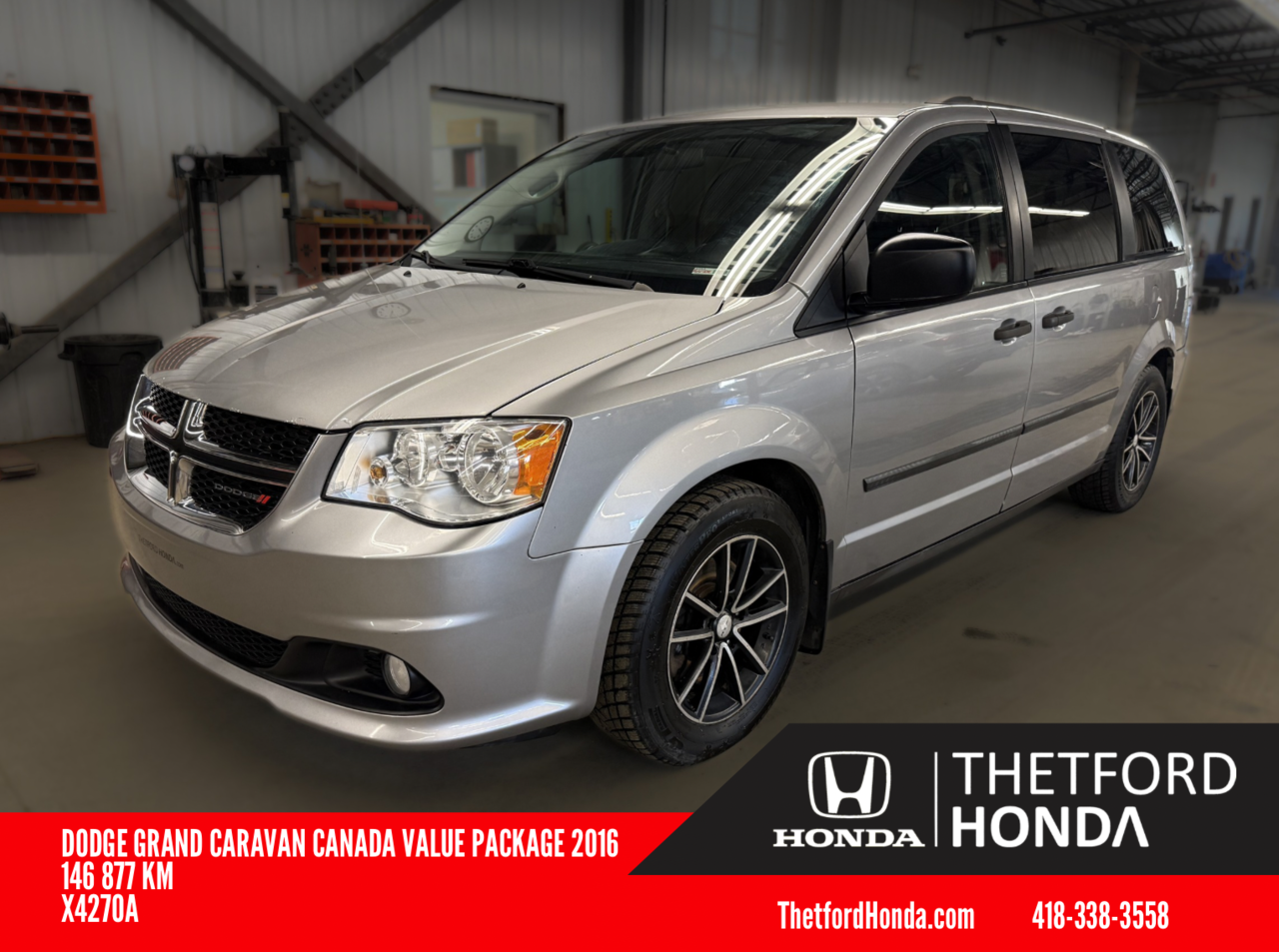 2016 Dodge Grand Caravan Canada Value Package FWD