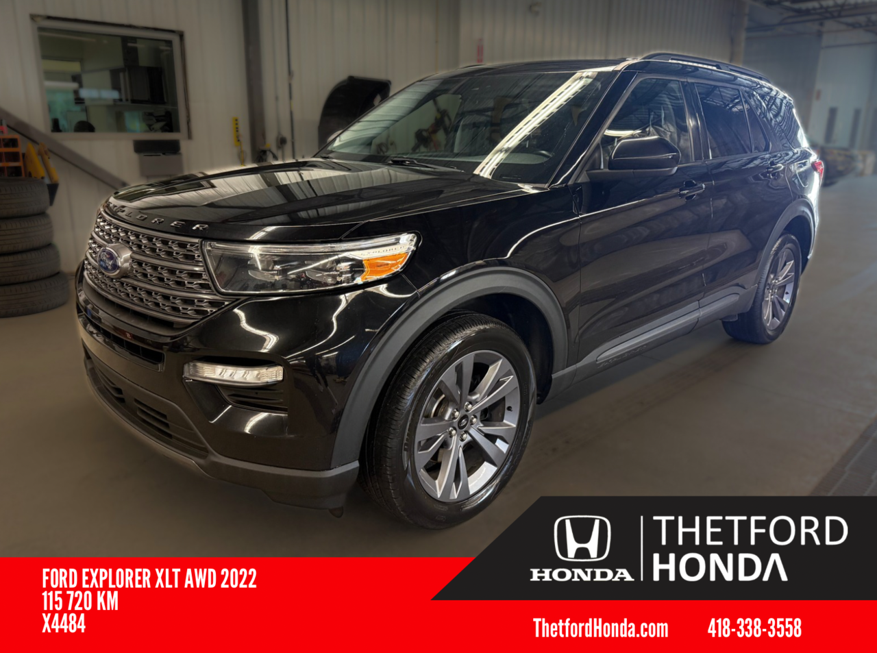 Black 2022 Ford Explorer SUV / Crossover All-Wheel Drive Automatic