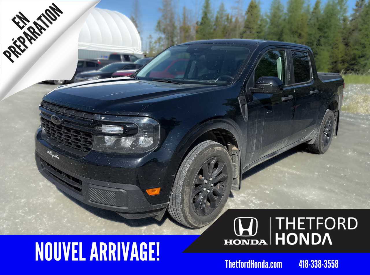 Black 2023 Ford Maverick XLT SuperCrew AWD Pickup Truck All-Wheel Drive Automatic
