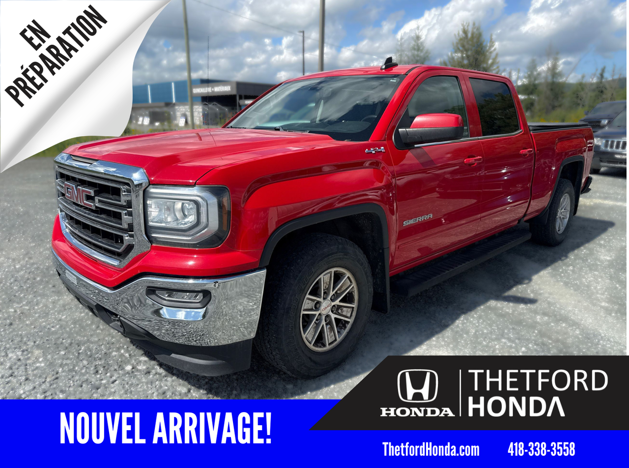Red 2016 GMC Sierra 1500 Pickup Truck Four-Wheel Drive Automatic