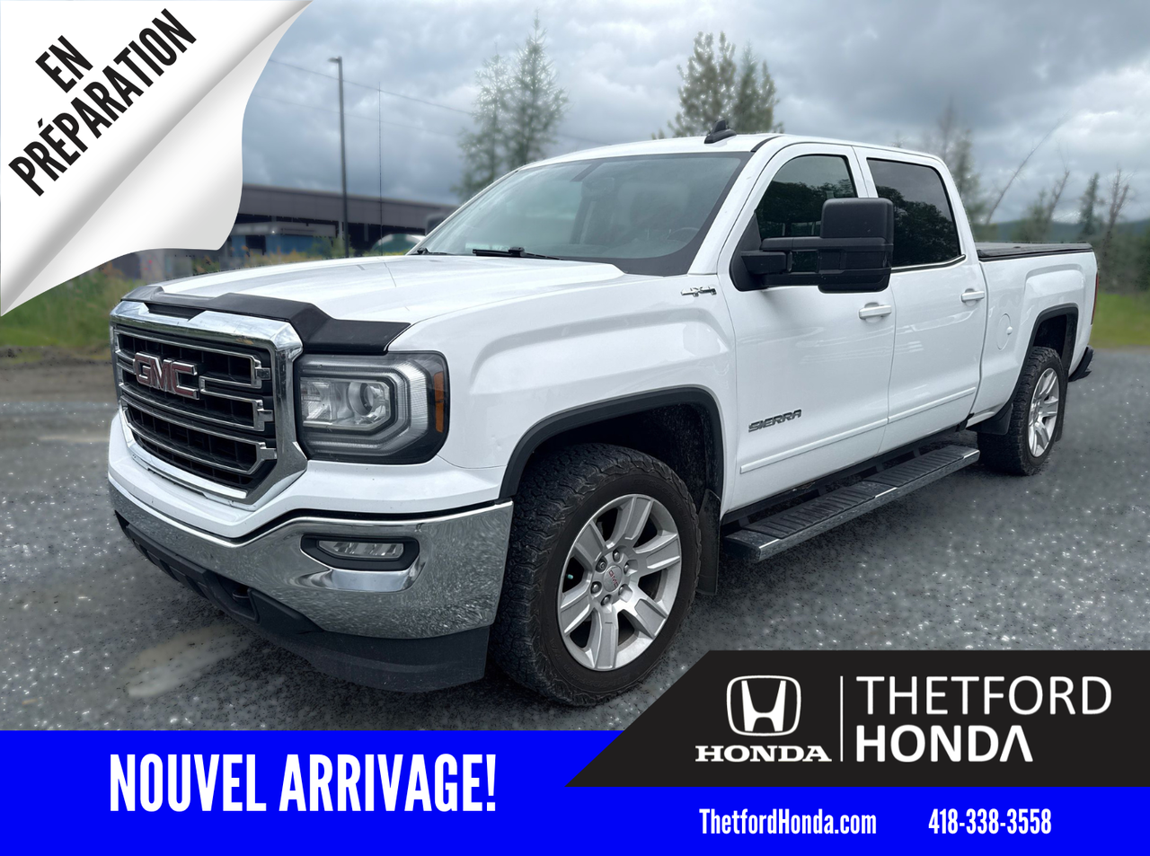 White 2018 GMC Sierra 1500 Pickup Truck Four-Wheel Drive Automatic