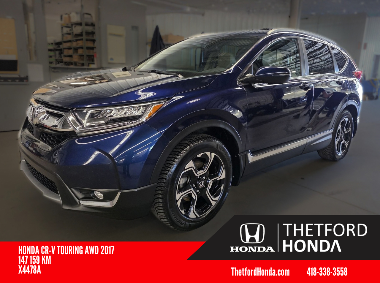 Blue 2017 Honda CR-V SUV / Crossover All-Wheel Drive Continuously Variable Transmission