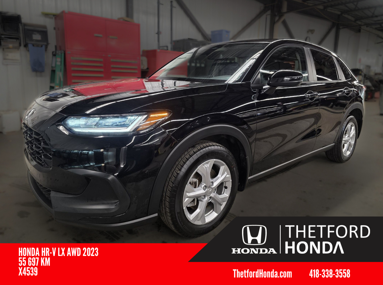 Black 2023 Honda HR-V SUV / Crossover All-Wheel Drive Continuously Variable Transmission