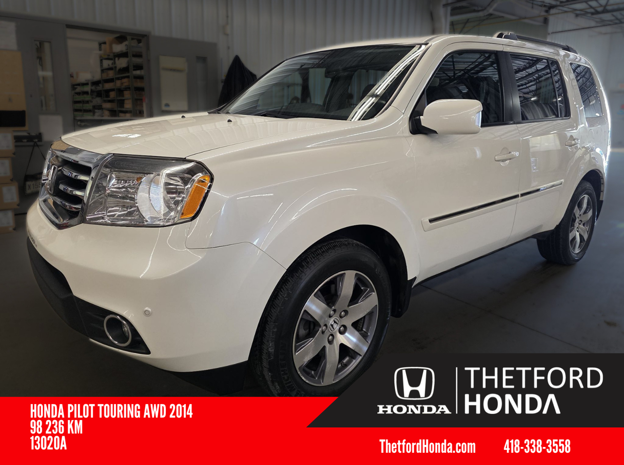 White 2014 Honda Pilot Touring 4WD SUV / Crossover Four-Wheel Drive Automatic