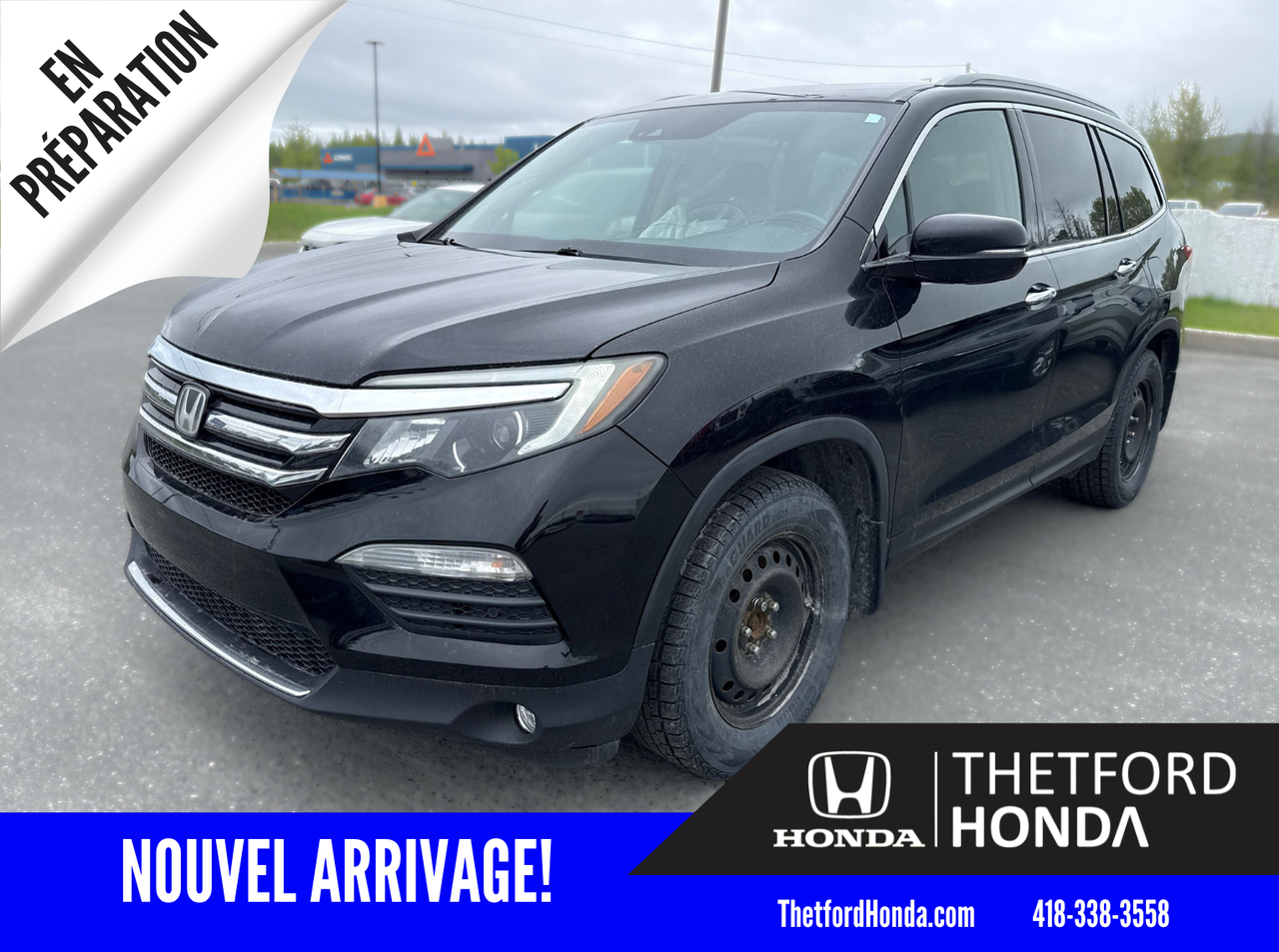 Black 2017 Honda Pilot Touring AWD SUV / Crossover All-Wheel Drive Automatic