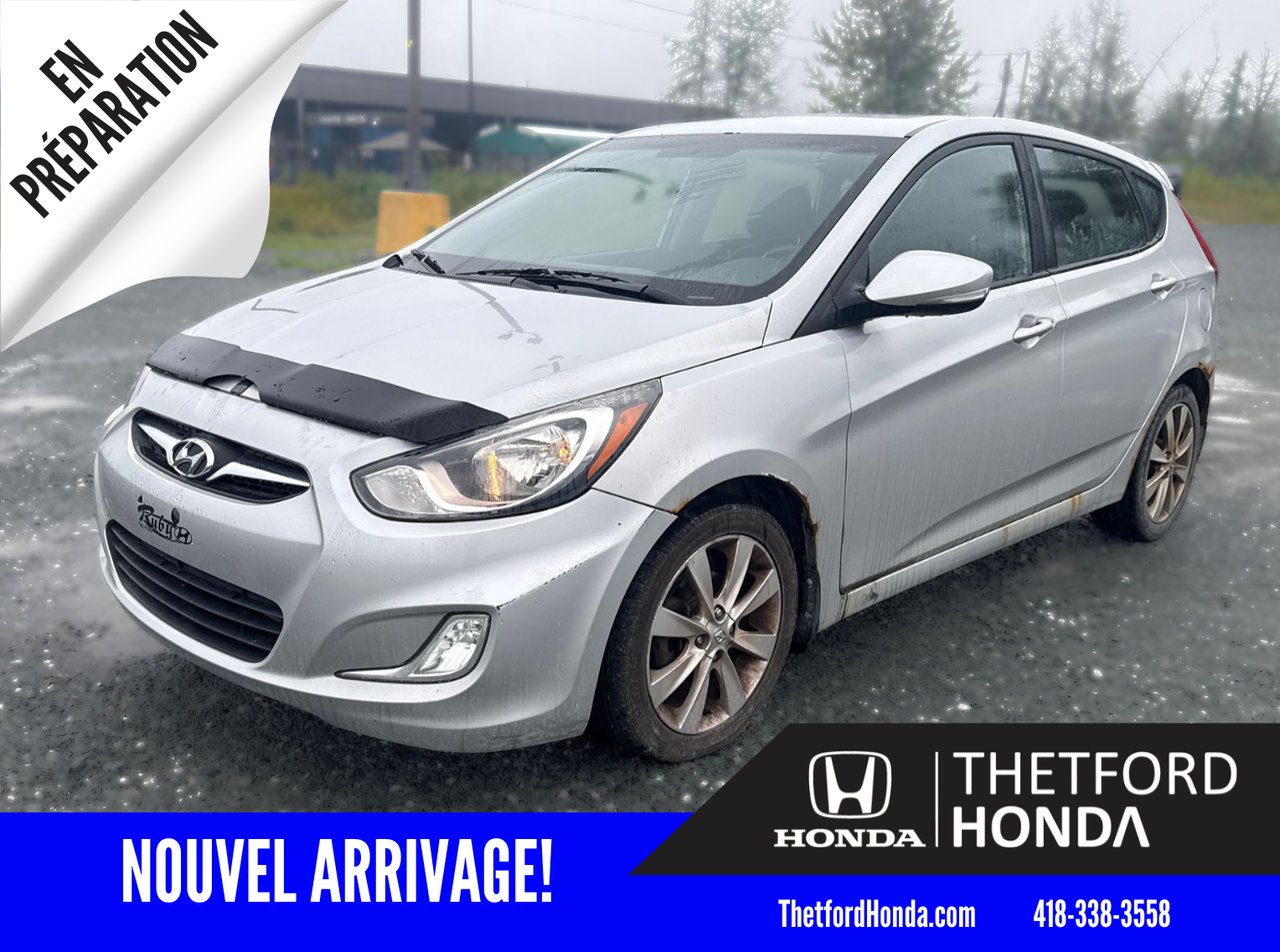 Gray 2014 Hyundai Accent Hatchback Automatic