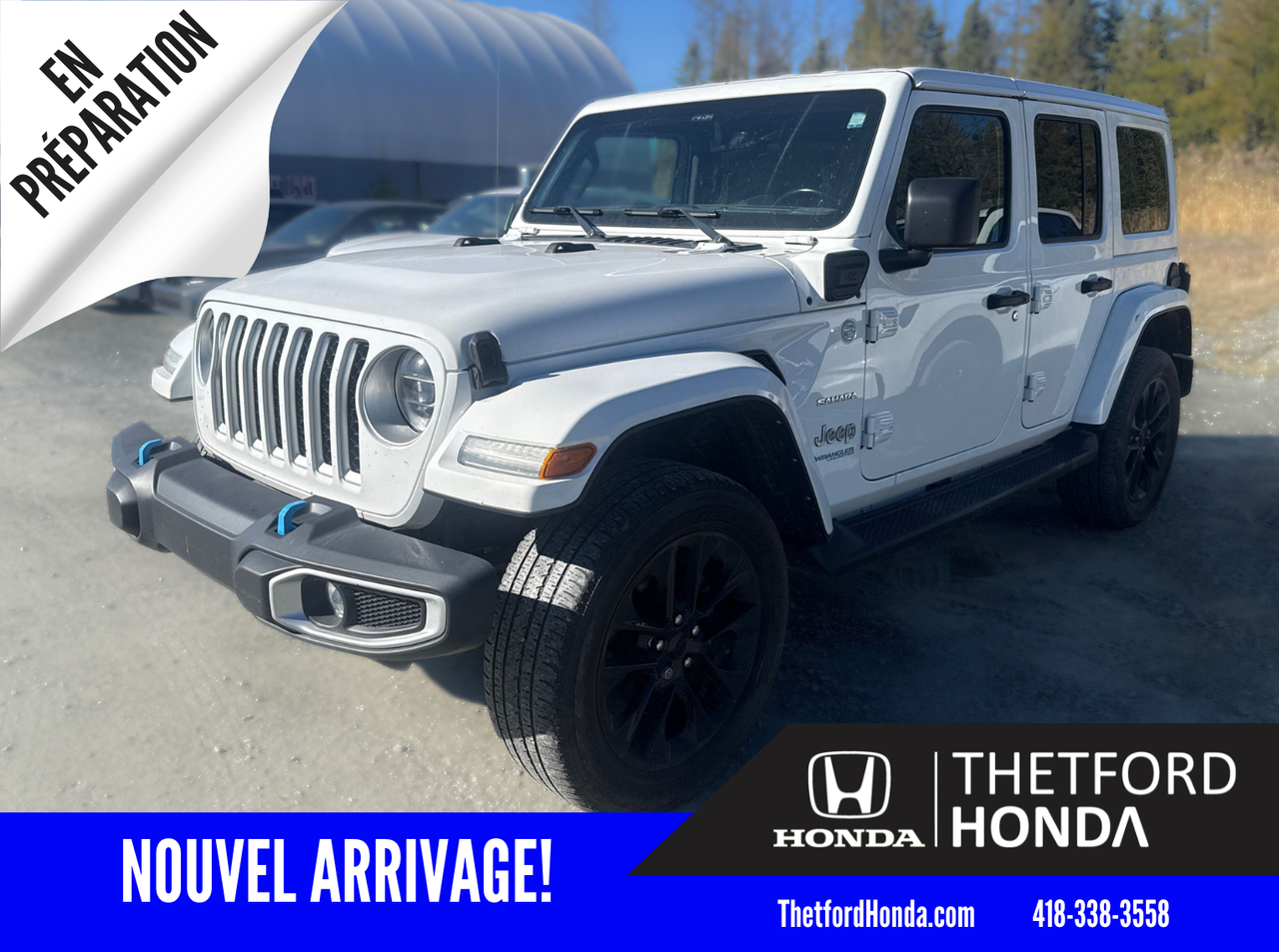 White 2022 Jeep Wrangler 4xe SUV / Crossover Four-Wheel Drive Automatic