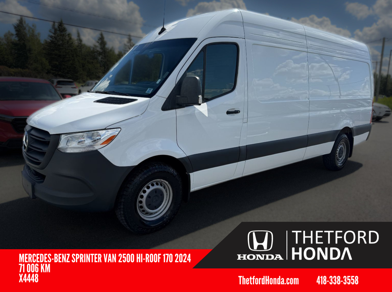 White 2024 Mercedes-Benz Sprinter Cargo Van Rear-Wheel Drive Automatic
