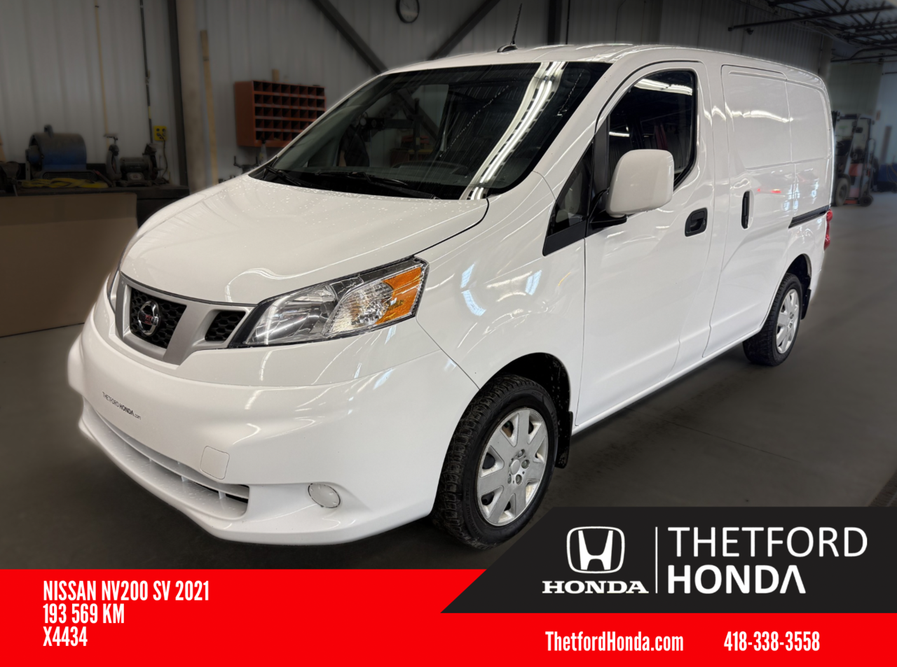 White 2021 Nissan NV200 SV FWD Van Front-Wheel Drive Continuously Variable Transmission