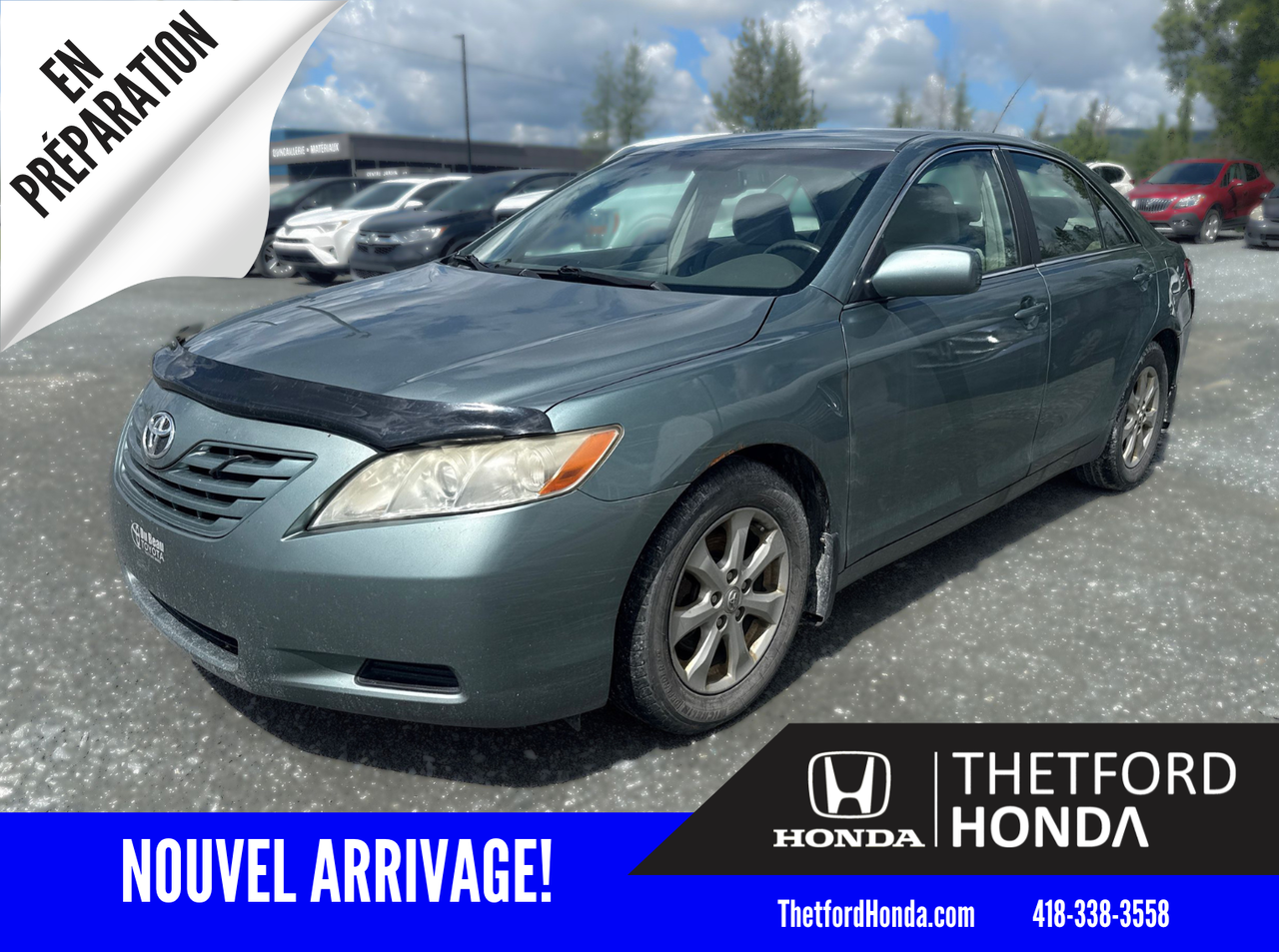 Blue-Green 2007 Toyota Camry Sedan Front-Wheel Drive Automatic