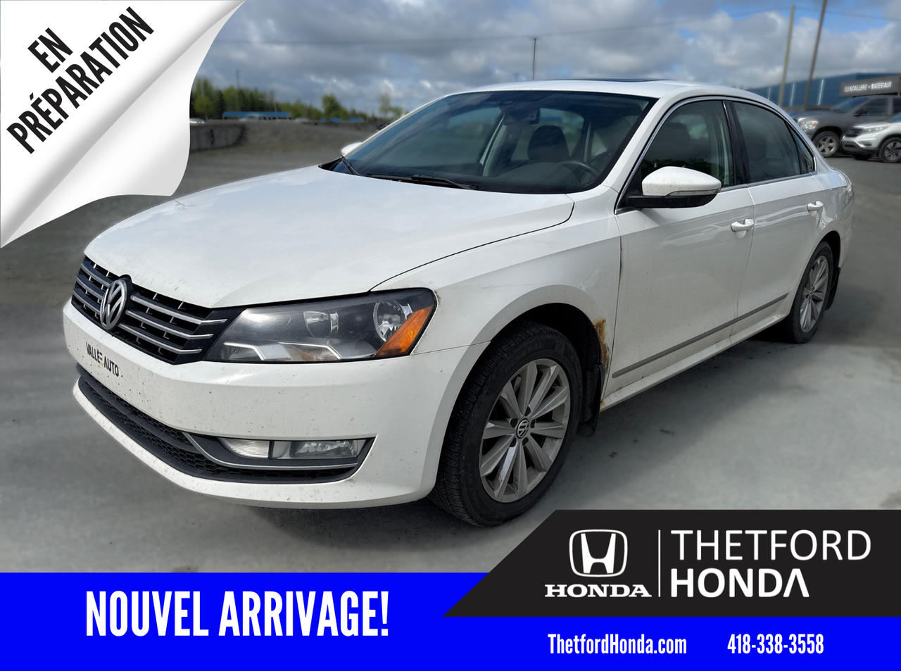 White 2012 Volkswagen Passat Highline Sedan  Automatic