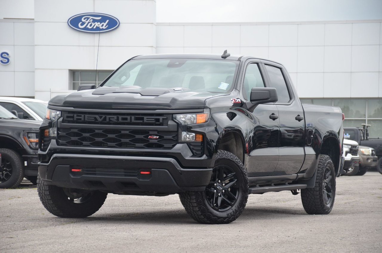 Black 2025 Chevrolet Silverado 1500 Pickup Truck Four-Wheel Drive Automatic
