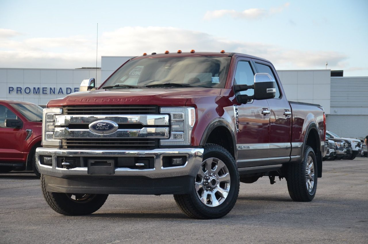 Red 2017 Ford F-250 Super Duty Pickup Truck Four-Wheel Drive Automatic