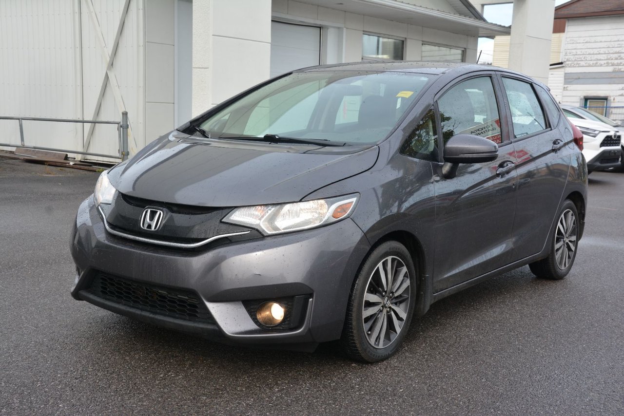 Gray 2016 Honda Fit Hatchback Front-Wheel Drive Continuously Variable Transmission