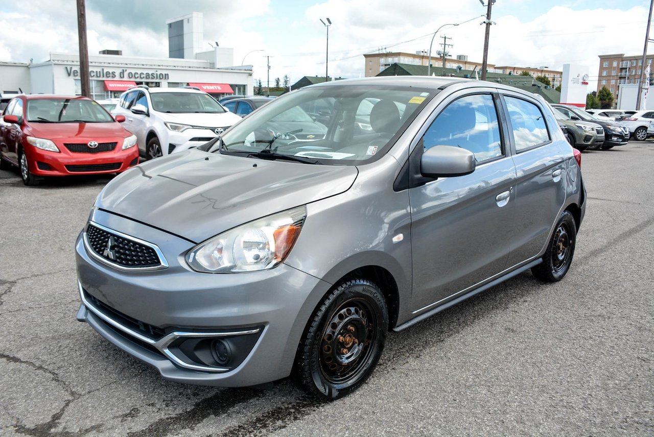 Gray 2017 Mitsubishi Mirage Hatchback Front-Wheel Drive Automatic