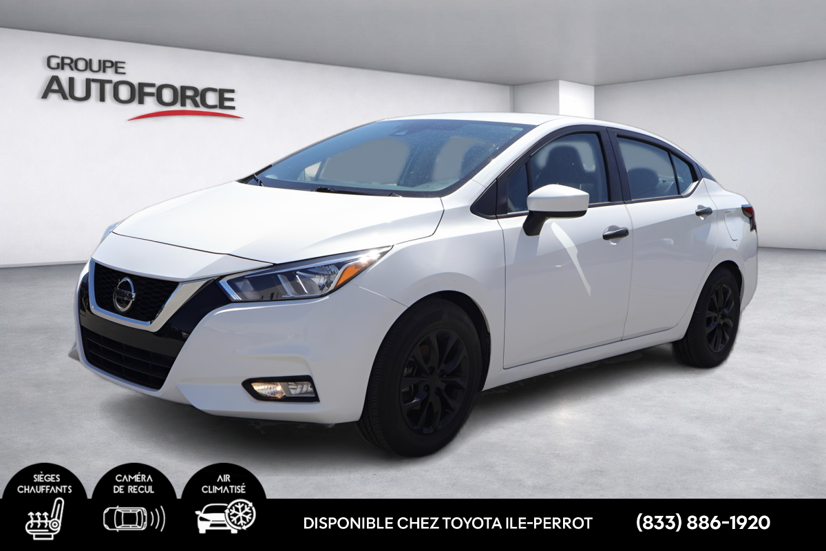 White (Fresh Powder) 2022 Nissan Versa S FWD Sedan Front-Wheel Drive Continuously Variable Transmission