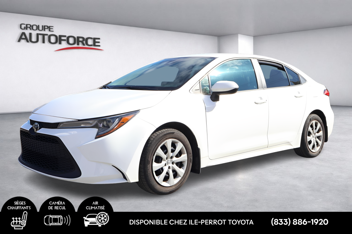 White 2022 Toyota Corolla Sedan Front-Wheel Drive Continuously Variable Transmission