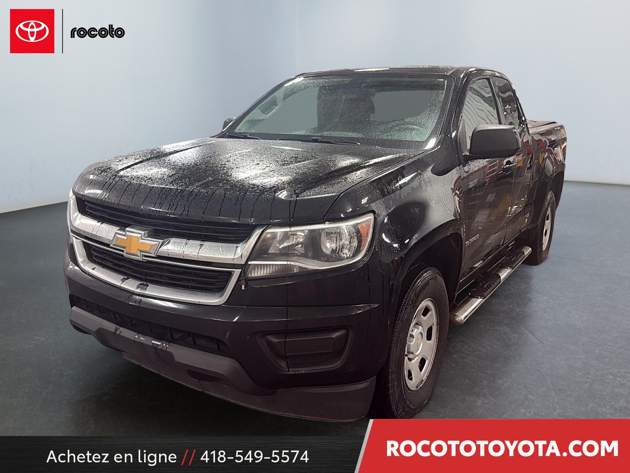 Black 2017 Chevrolet Colorado Work Truck Extended Cab LB 4WD Pickup Truck Four-Wheel Drive Automatic