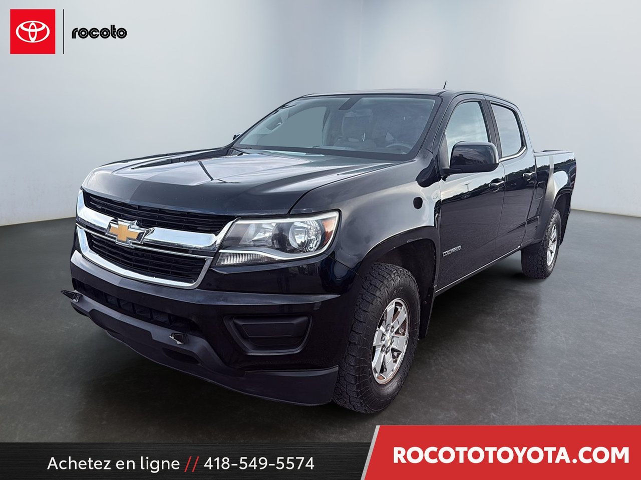 Black 2017 Chevrolet Colorado Pickup Truck Four-Wheel Drive Automatic