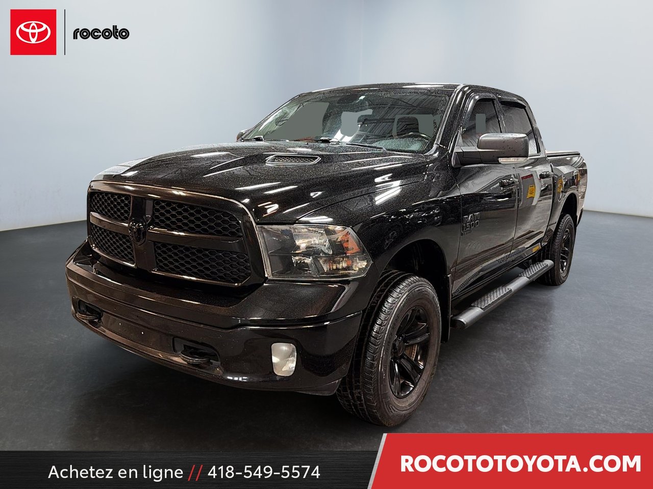 Black 2021 RAM 1500 Pickup Truck Four-Wheel Drive Automatic