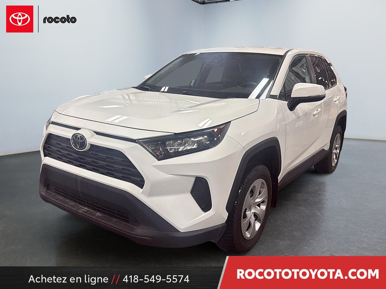 White 2023 Toyota RAV4 LE AWD SUV / Crossover All-Wheel Drive Automatic