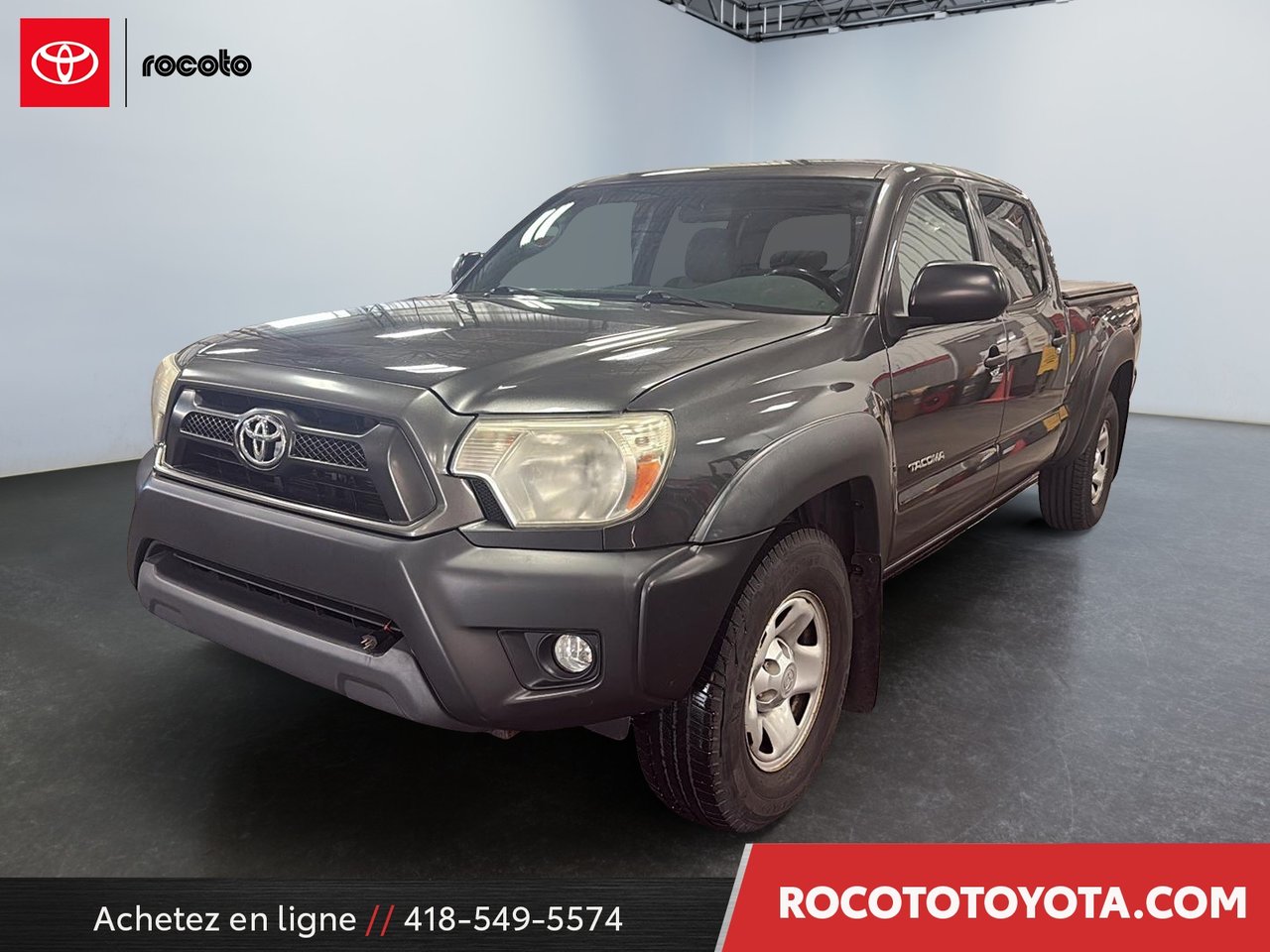 Silver Sky Metallic 2014 Toyota Tacoma Double Cab SB V6 4WD Pickup Truck Four-Wheel Drive