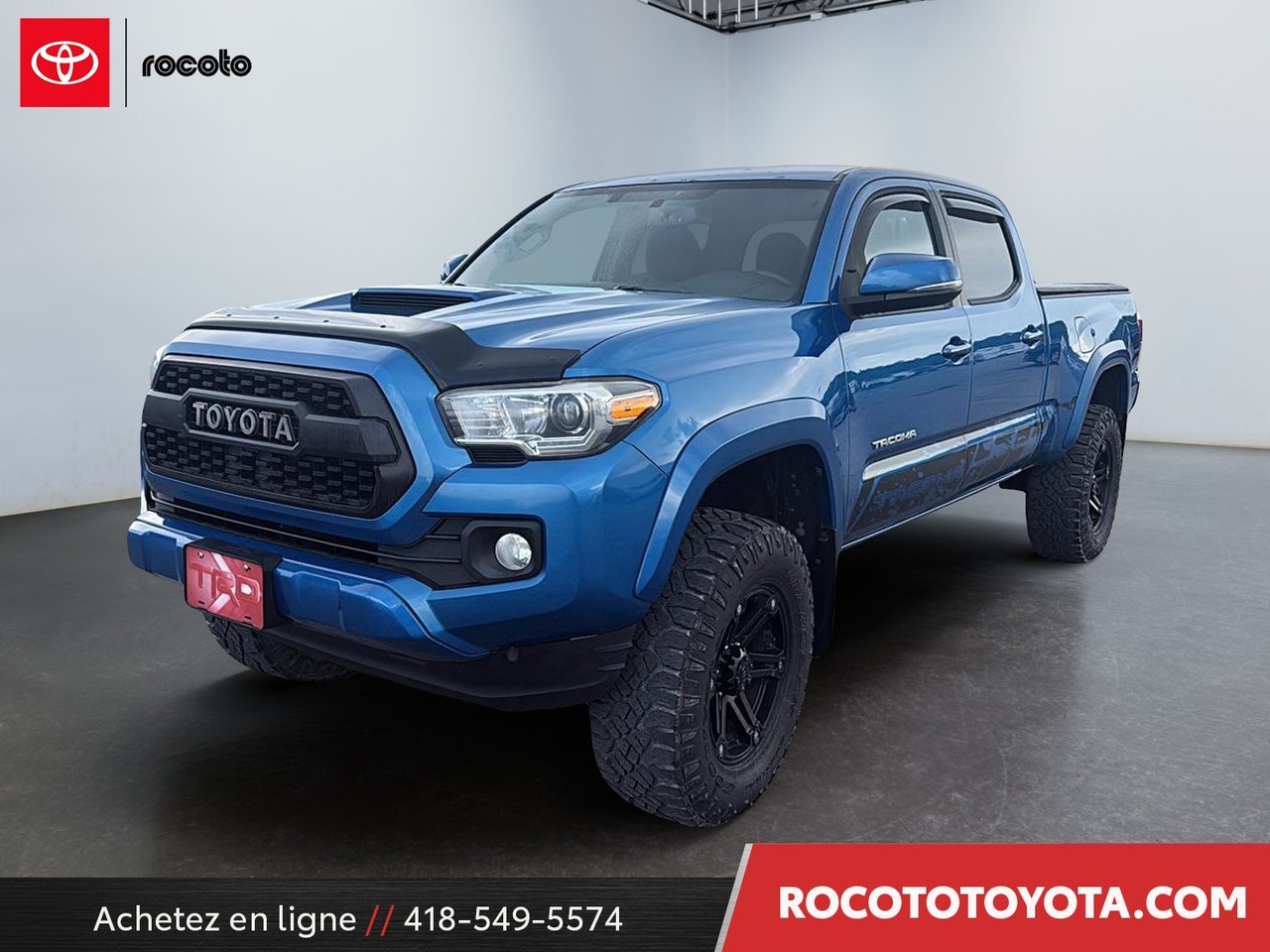 Blazing Blue Metallic 2017 Toyota Tacoma Pickup Truck Four-Wheel Drive