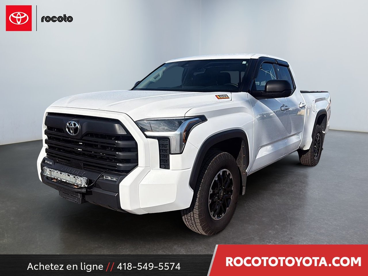 White 2023 Toyota Tundra Pickup Truck Four-Wheel Drive Automatic