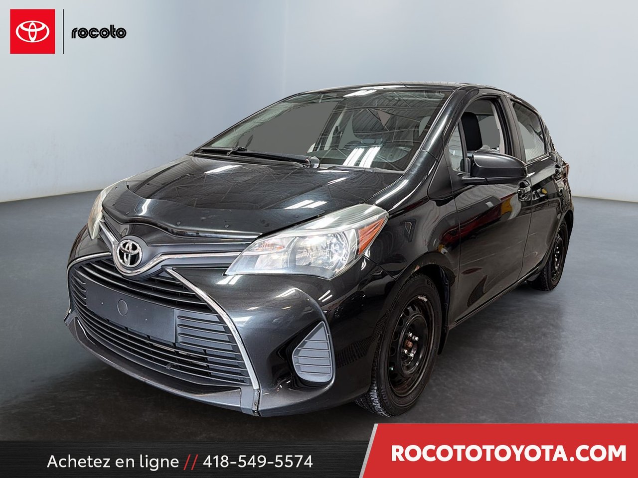 Black Sand Pearl 2015 Toyota Yaris Hatchback Front-Wheel Drive