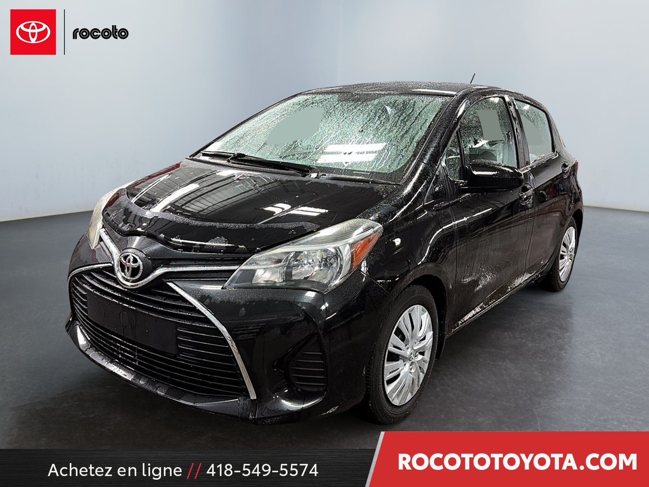 Black Sand Pearl 2015 Toyota Yaris Hatchback Front-Wheel Drive