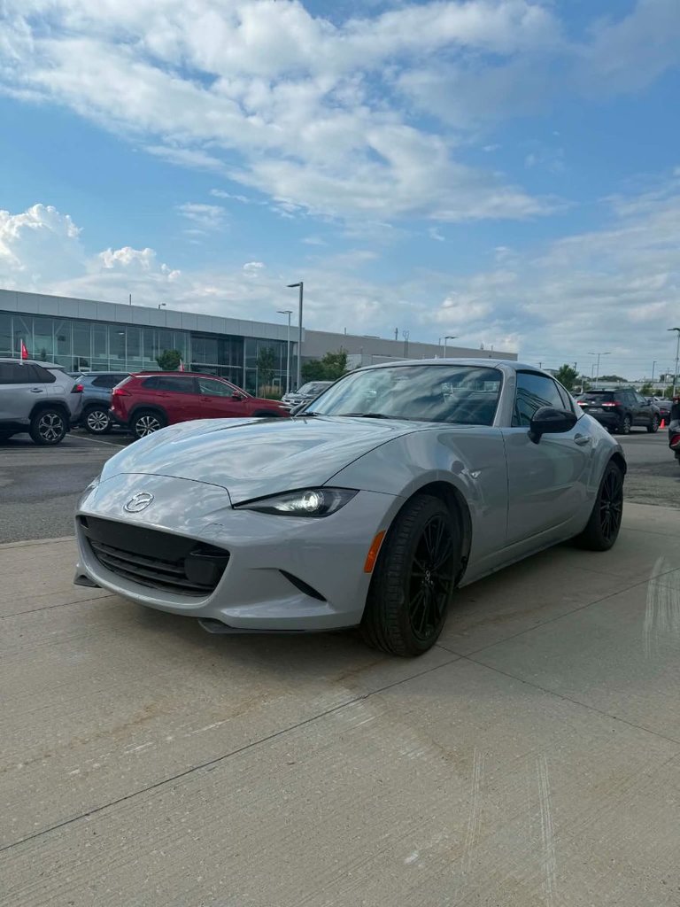 Gray 2024 Mazda MX-5 Miata Convertible Rear-Wheel Drive Automatic