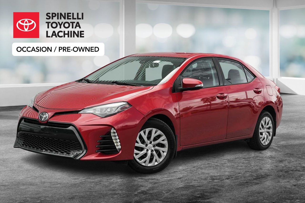 Red 2017 Toyota Corolla Sedan Front-Wheel Drive Manual