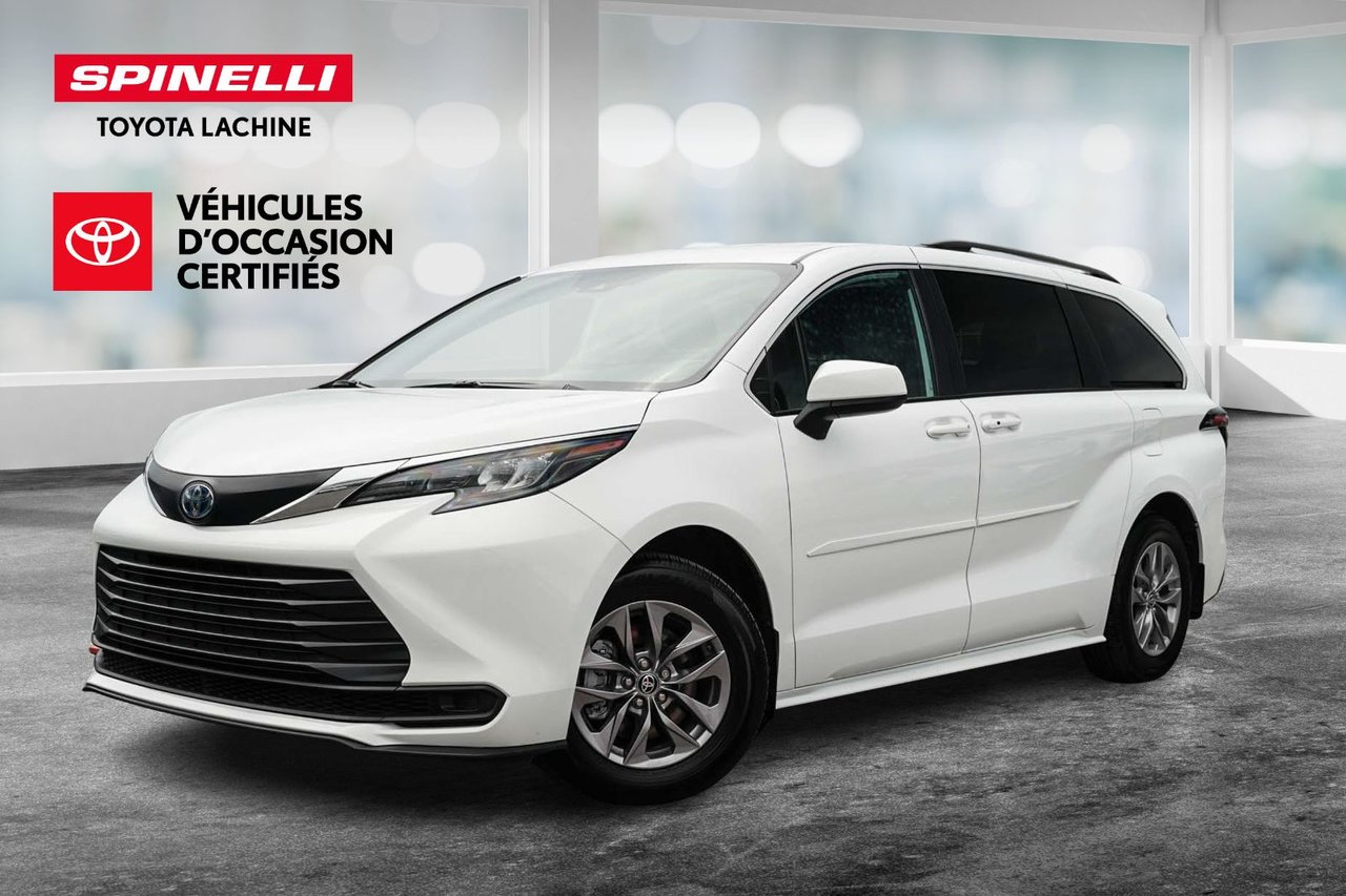 White 2025 Toyota Sienna Minivan All-Wheel Drive Continuously Variable Transmission
