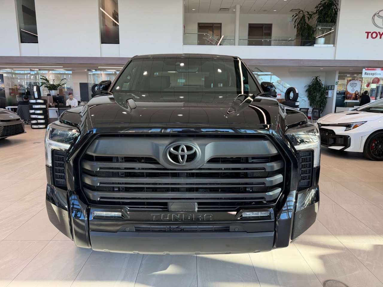 Black 2025 Toyota Tundra Hybrid Pickup Truck Four-Wheel Drive Automatic