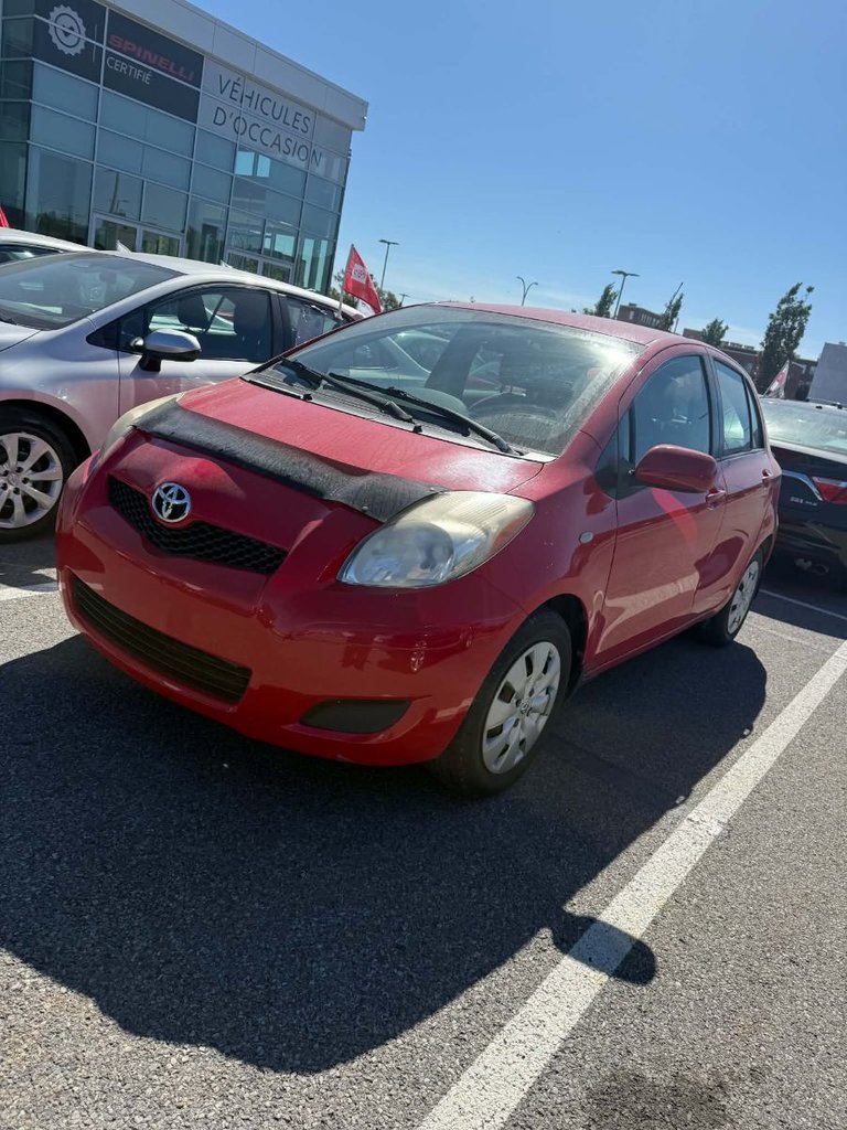 Red 2010 Toyota Yaris Manual
