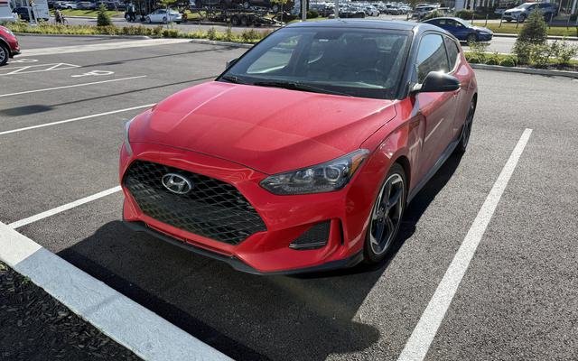 Red 2020 Hyundai Veloster Coupe Front-Wheel Drive Automatic