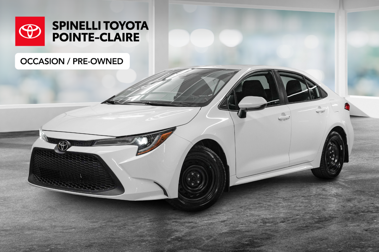 White 2021 Toyota Corolla Sedan Front-Wheel Drive Continuously Variable Transmission
