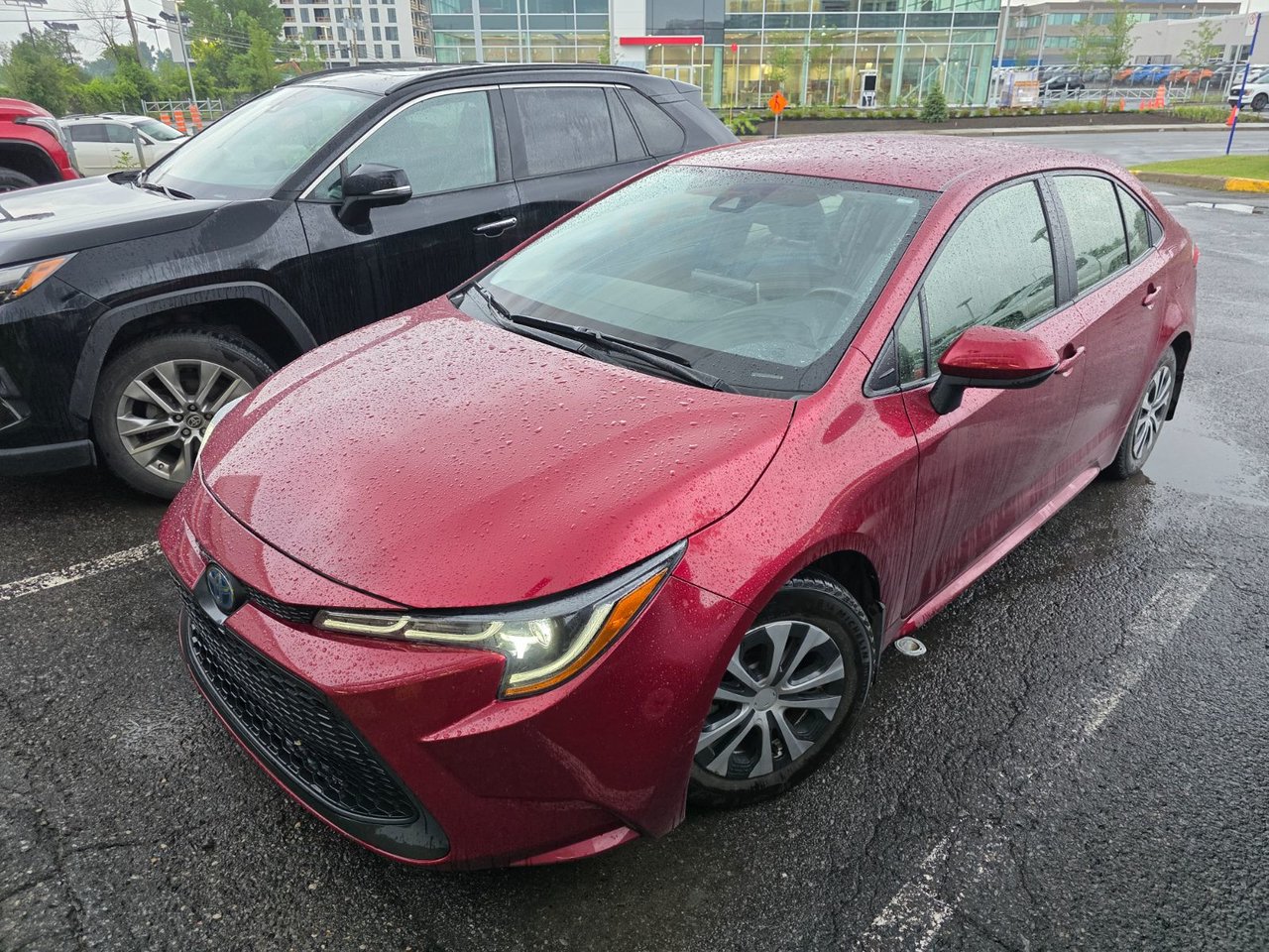 Red 2022 Toyota Corolla Hybrid Sedan Continuously Variable Transmission