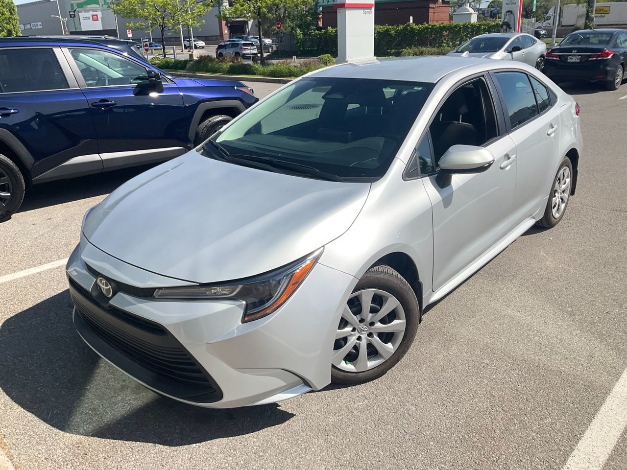 Classic Silver Metallic 2025 Toyota Corolla LE FWD Sedan Front-Wheel Drive