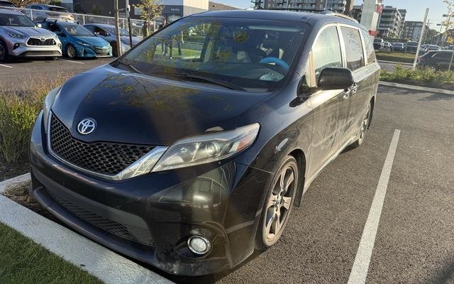 Black 2017 Toyota Sienna Minivan Front-Wheel Drive Automatic