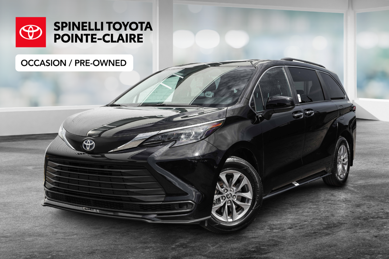 Midnight Black Metallic 2025 Toyota Sienna Minivan Front-Wheel Drive 