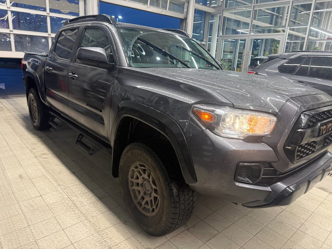 Gray (Magnetic Grey Metallic) 2023 Toyota Tacoma Trail Edition Double Cab 4WD Pickup Truck Four-Wheel Drive