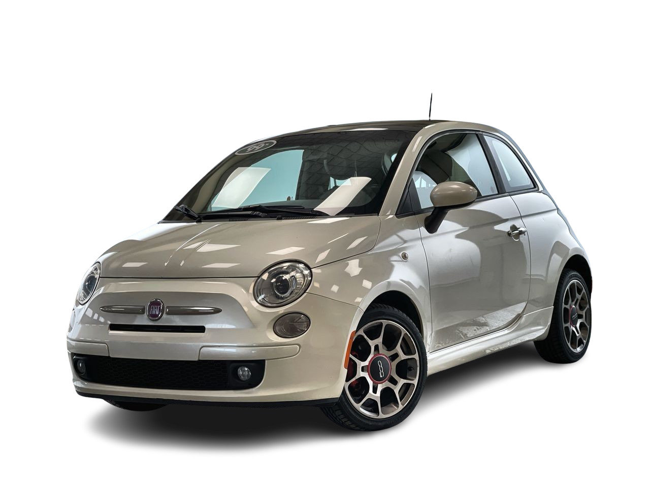 Bright White 2012 FIAT 500 Sport Hatchback Front-Wheel Drive Automatic