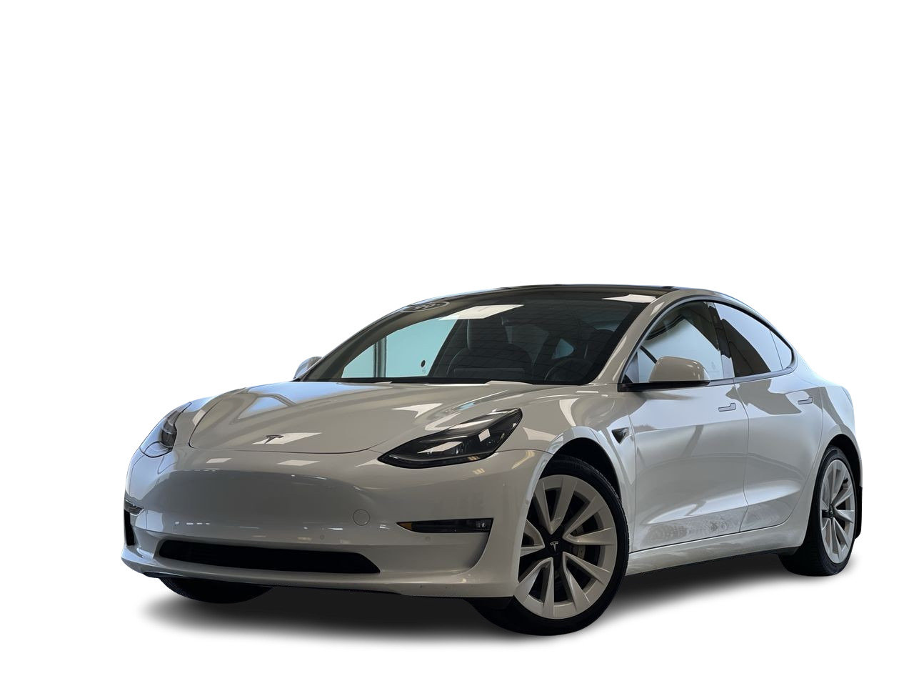 White 2021 Tesla Model 3 Sedan All-Wheel Drive Automatic