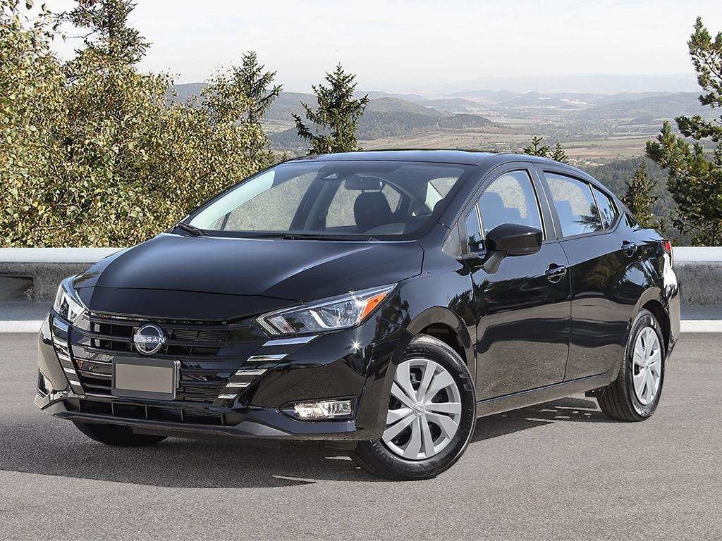 Super Black 2025 Nissan Versa Sedan Front-Wheel Drive Automatic