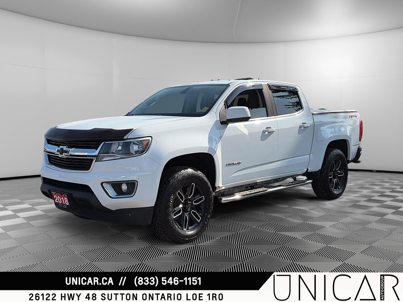 White 2018 Chevrolet Colorado Pickup Truck Four-Wheel Drive Automatic