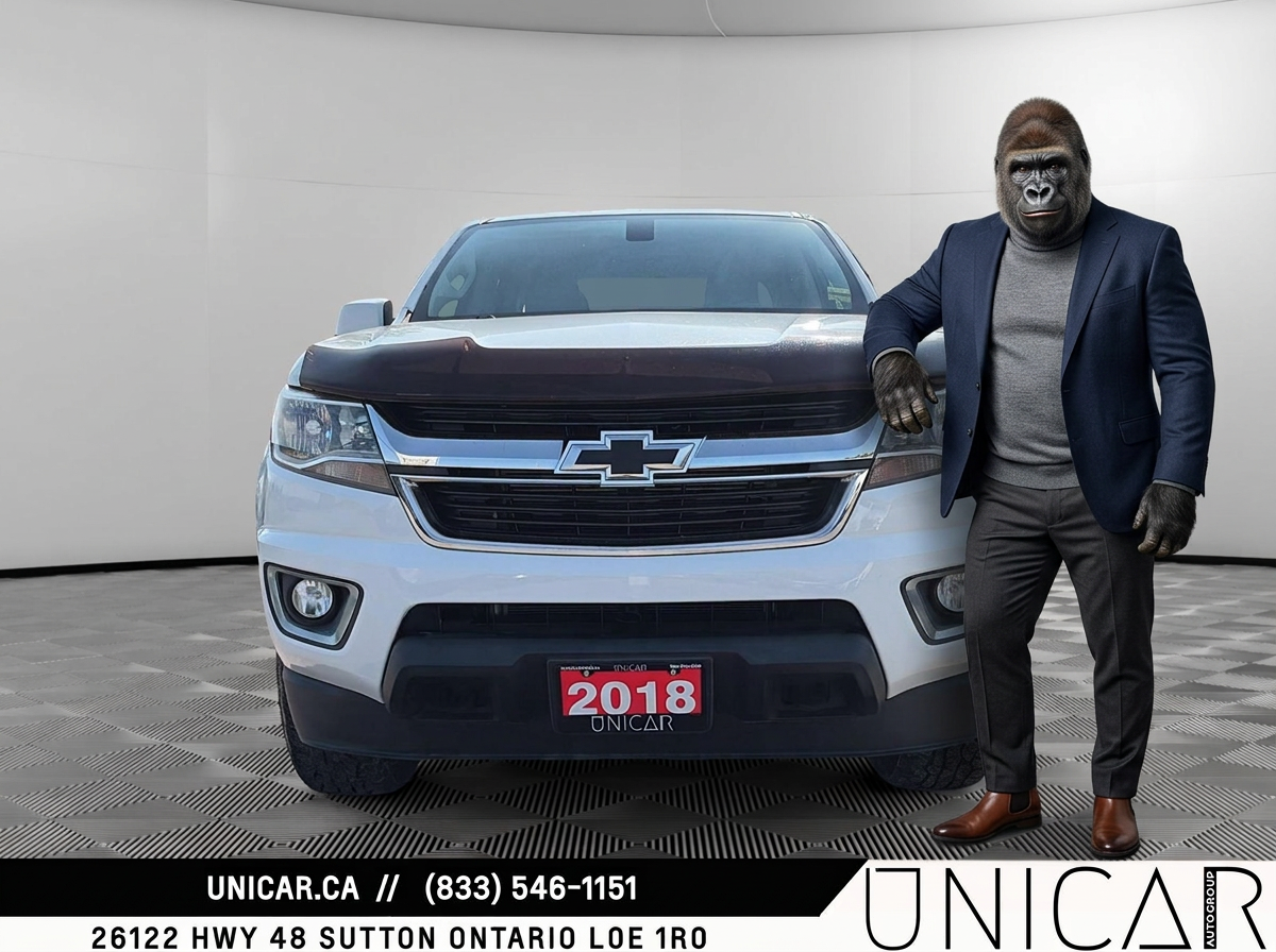 White 2018 Chevrolet Colorado Pickup Truck Four-Wheel Drive Automatic