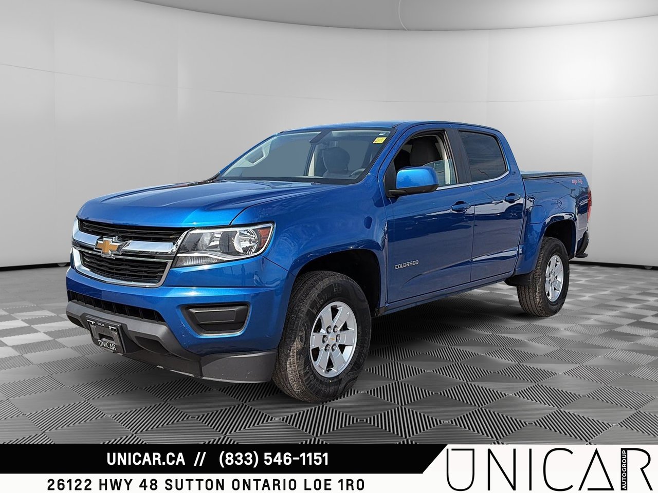 Blue 2019 Chevrolet Colorado Pickup Truck Four-Wheel Drive Automatic