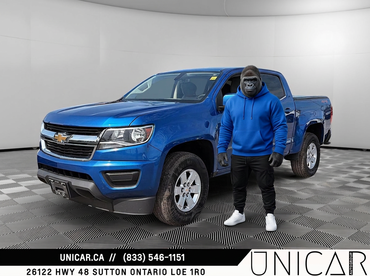 Blue 2019 Chevrolet Colorado Pickup Truck Four-Wheel Drive Automatic