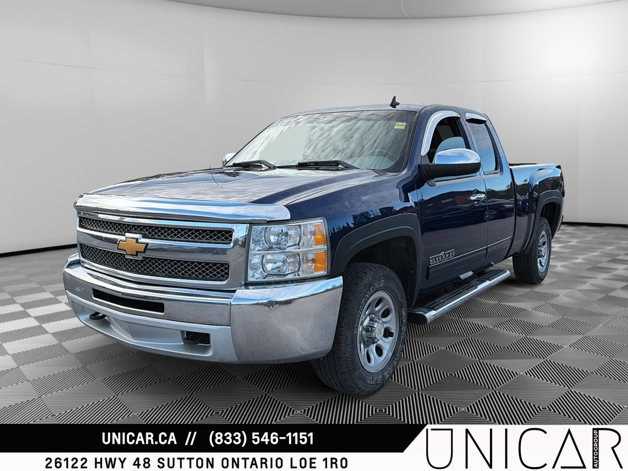 Blue 2013 Chevrolet Silverado 1500 Pickup Truck Four-Wheel Drive Automatic